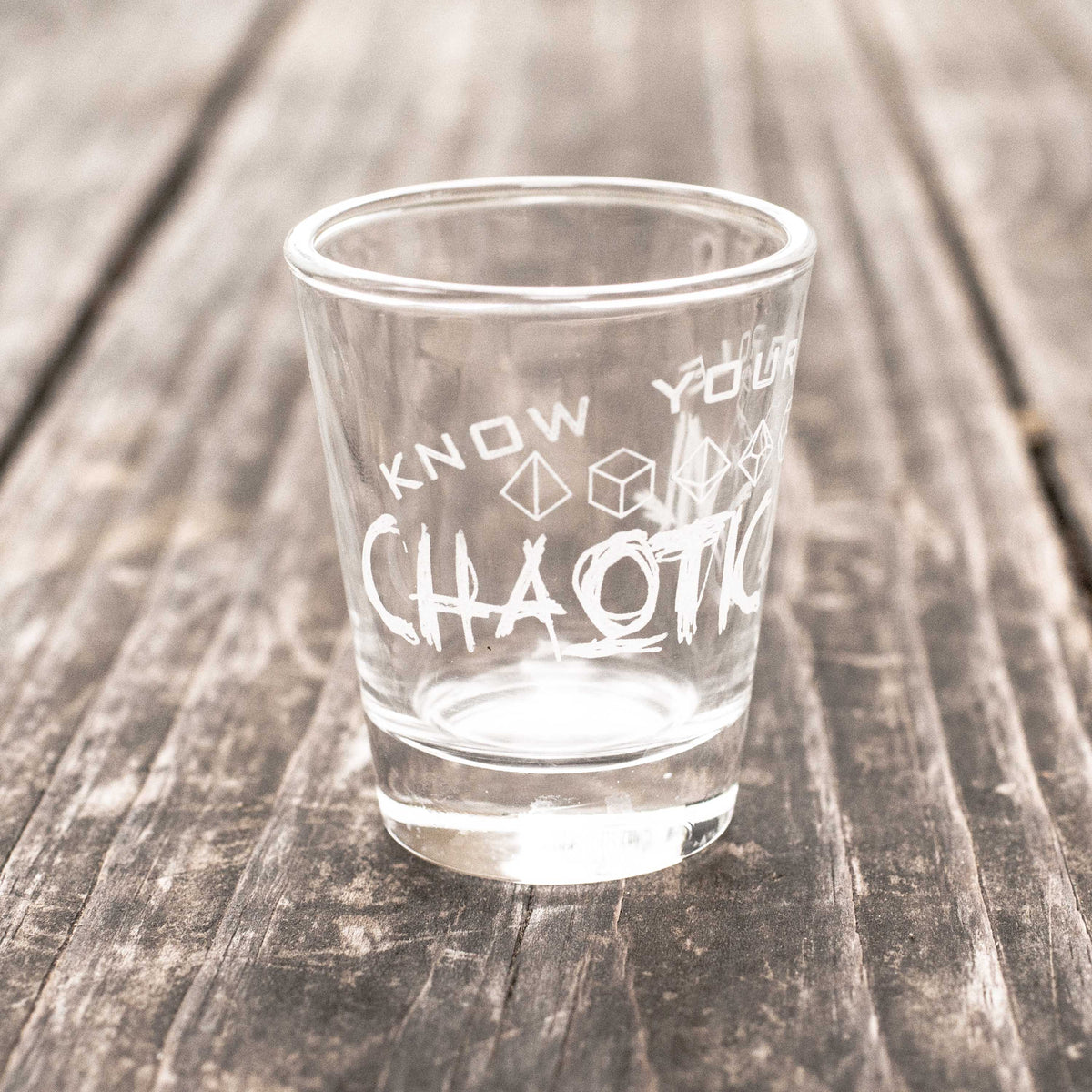 2oz Neutral Evil - Know Your Role - Shot Glass 2oz Neutral Evil - Know Your Role - Shot Glass