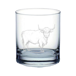 Rocks Glass - Highland Cow - Double Old Fashioned