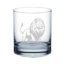 Load image into Gallery viewer, Rocks Glass - Lion - Double Old Fashioned