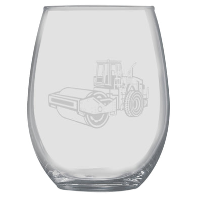 15oz Stemless Wine Glass - Steamroller