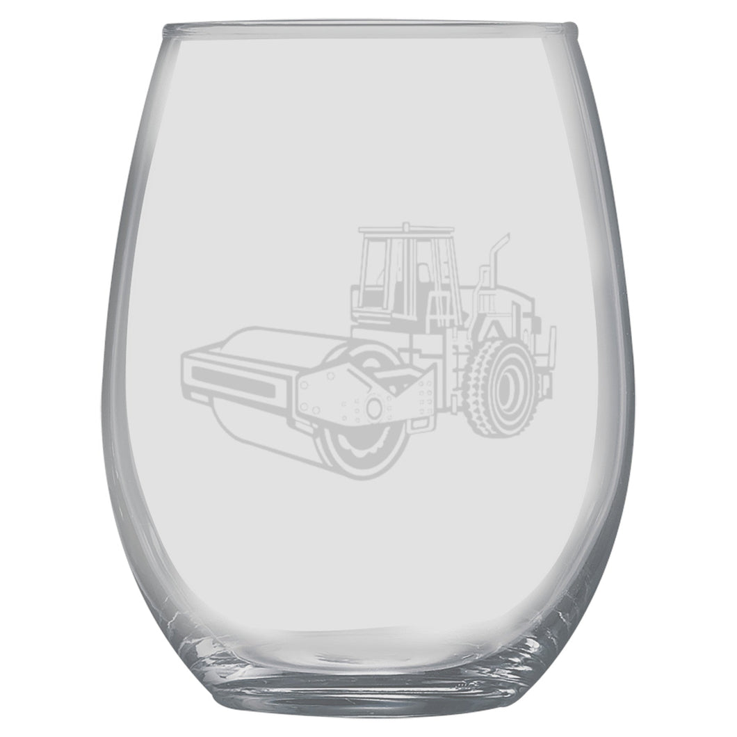 15oz Stemless Wine Glass - Steamroller