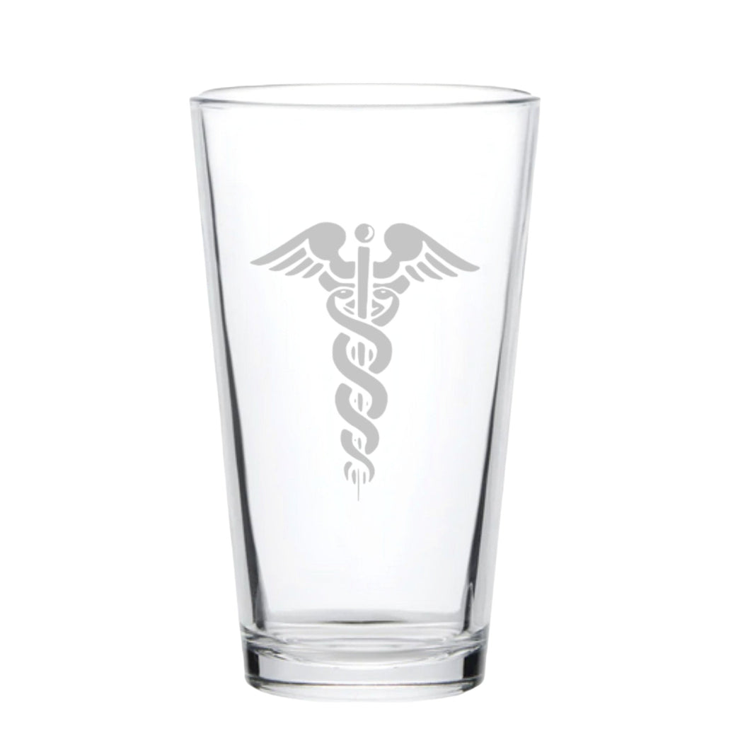16oz Beer Mug - Pharmaceutical Caduceus Hermes
