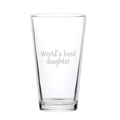 16oz Beer Mug - Worlds Best Daughter
