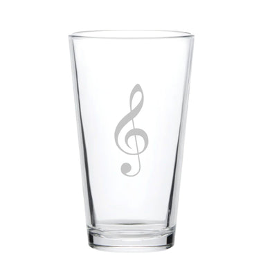 16oz Beer Mug - Treble Clef