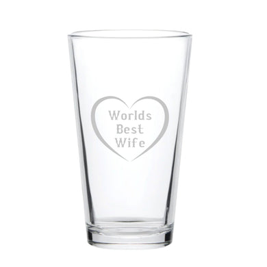 16oz Beer Mug - Worlds Best Wife