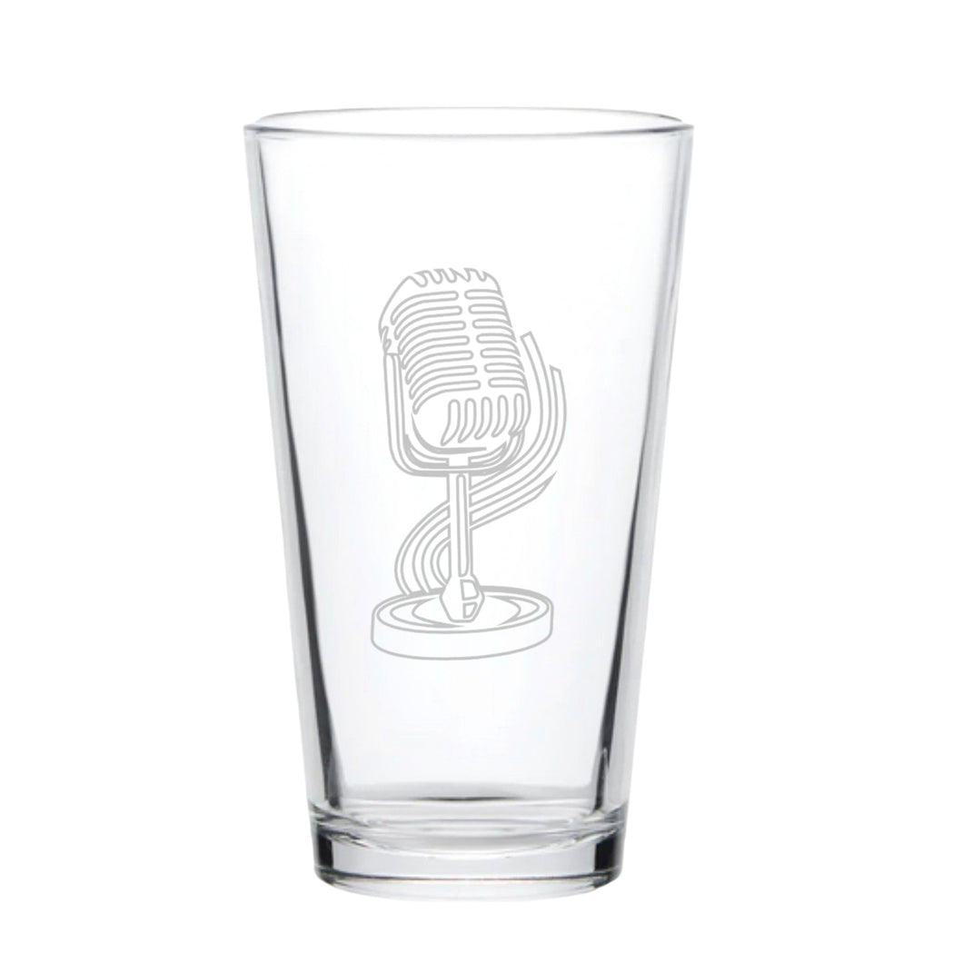 16oz Beer Mug - Microphone