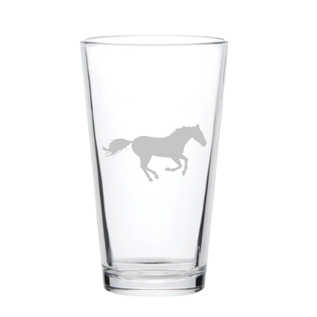 16oz Beer Mug - Running Horse