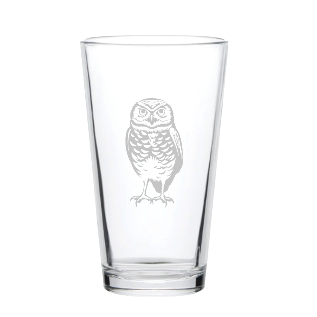 16oz Beer Mug - Burrowing Owl