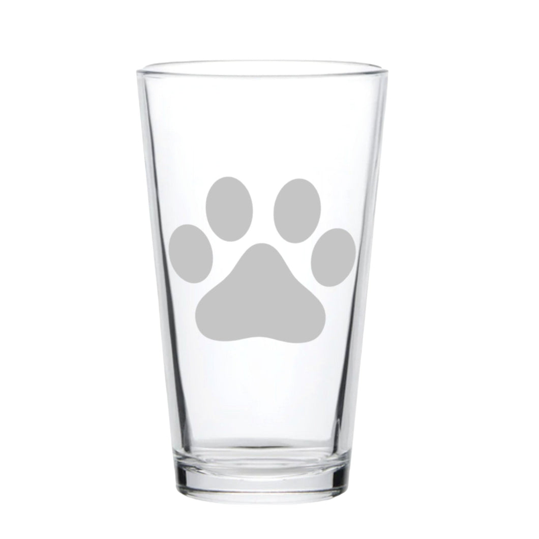 16oz Beer Mug - Dog Paw