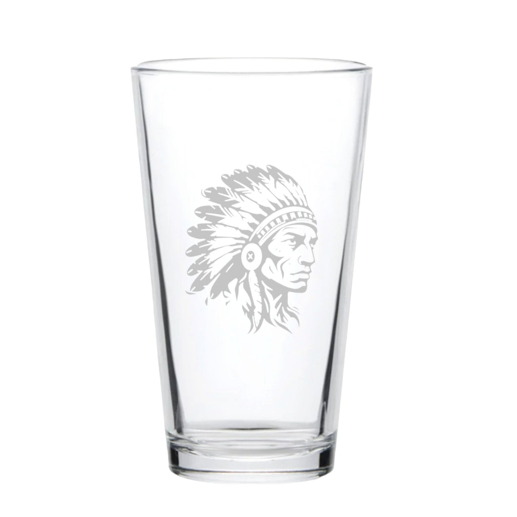 16oz Beer Mug - Indian Chief