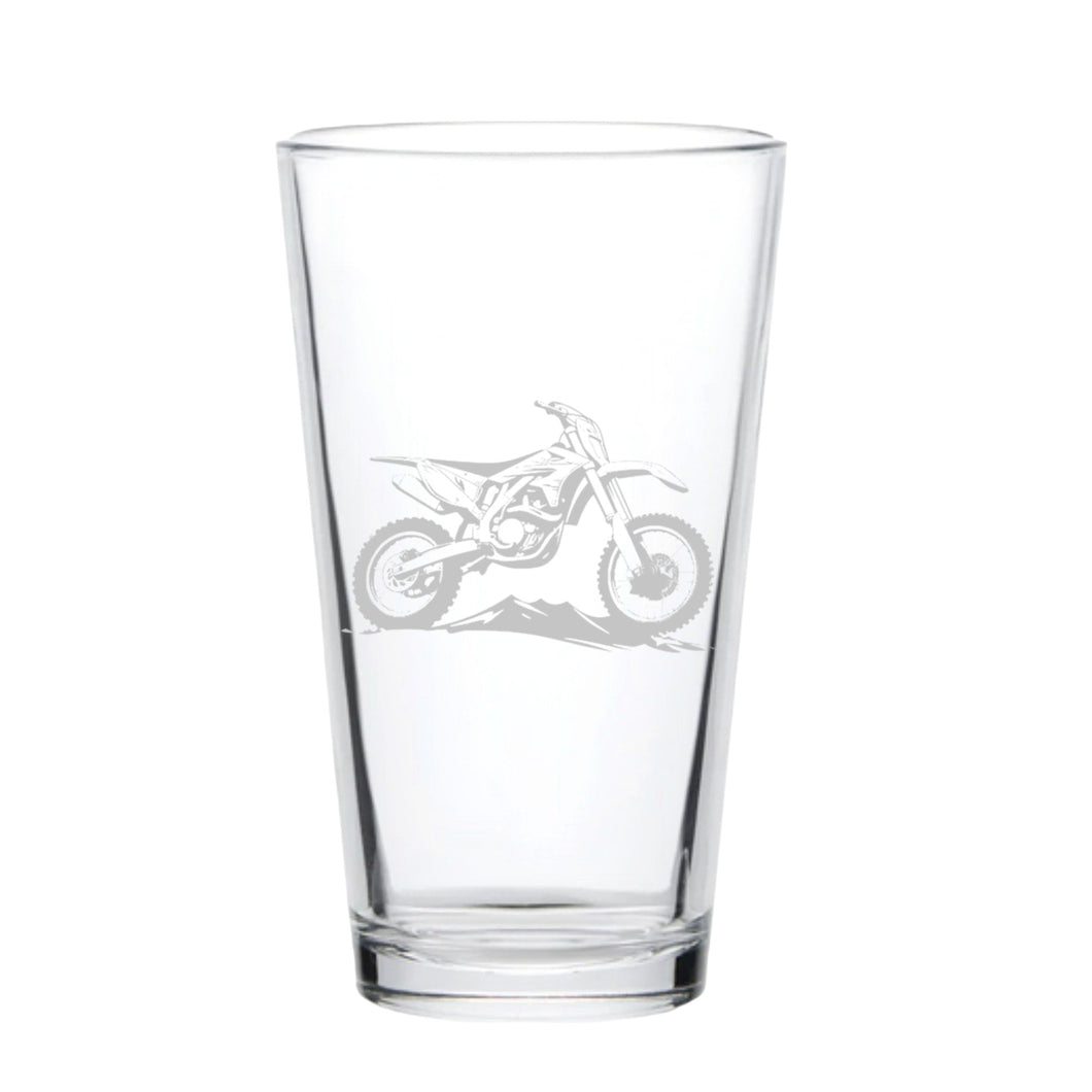 16oz Beer Mug - Dirtbike