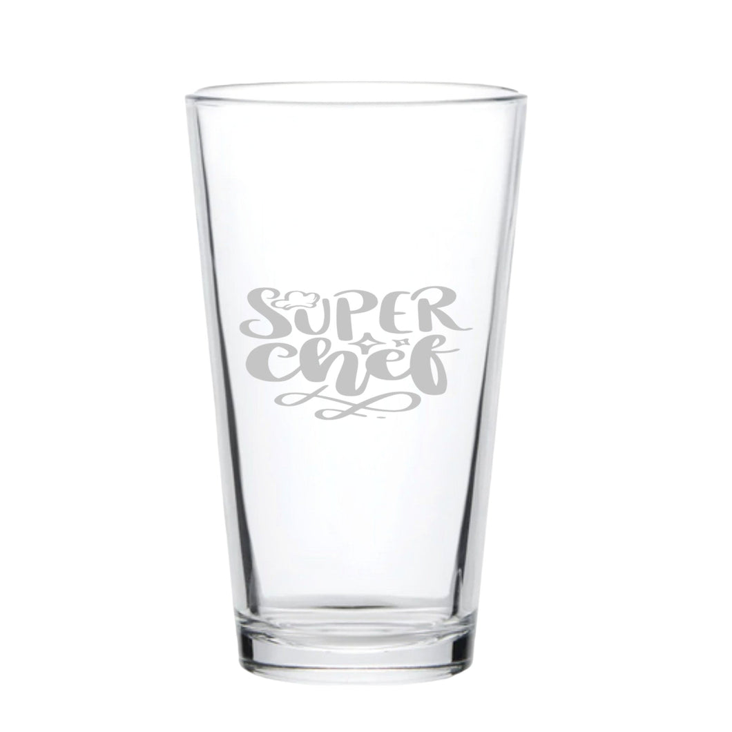 16oz Beer Mug - Super Chef