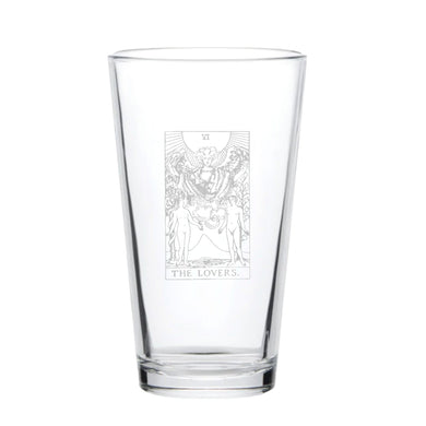 16oz Beer Mug - The Lovers Tarot Card