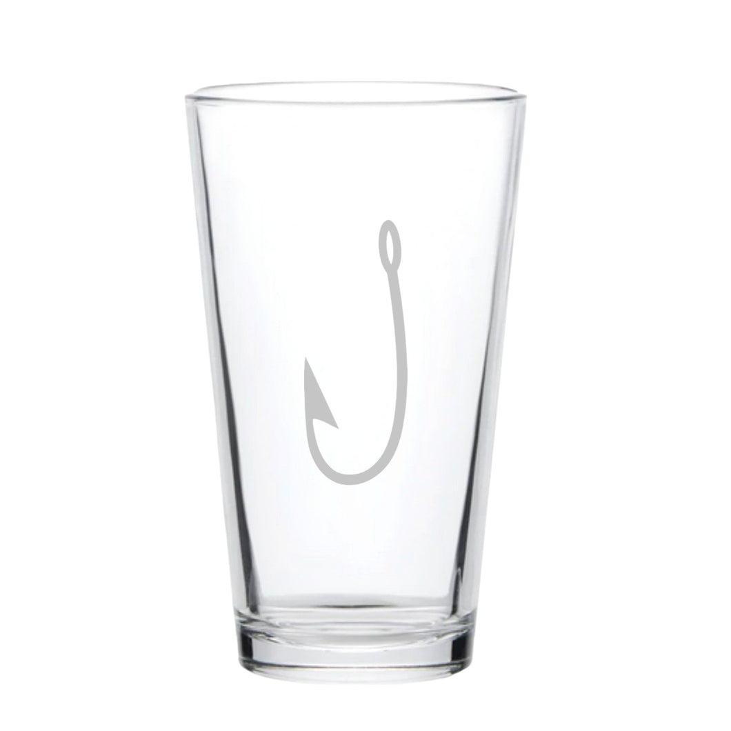 16oz Beer Mug - Fish Hook