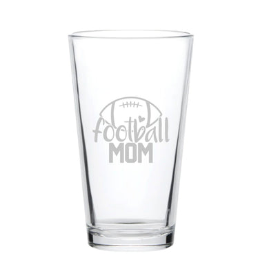 16oz Beer Mug - Football Mom