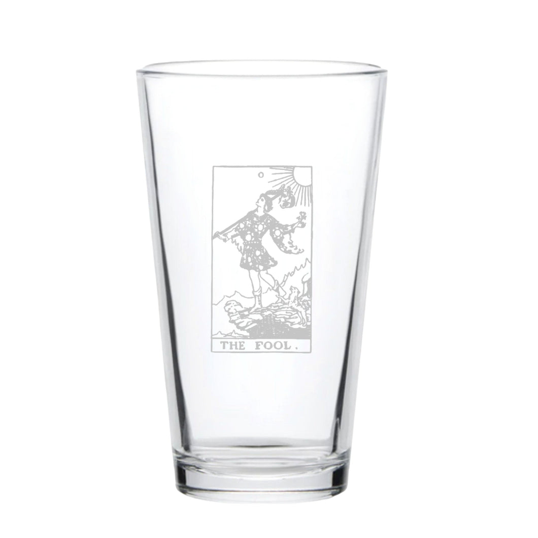16oz Beer Mug - The Fool Tarot Card