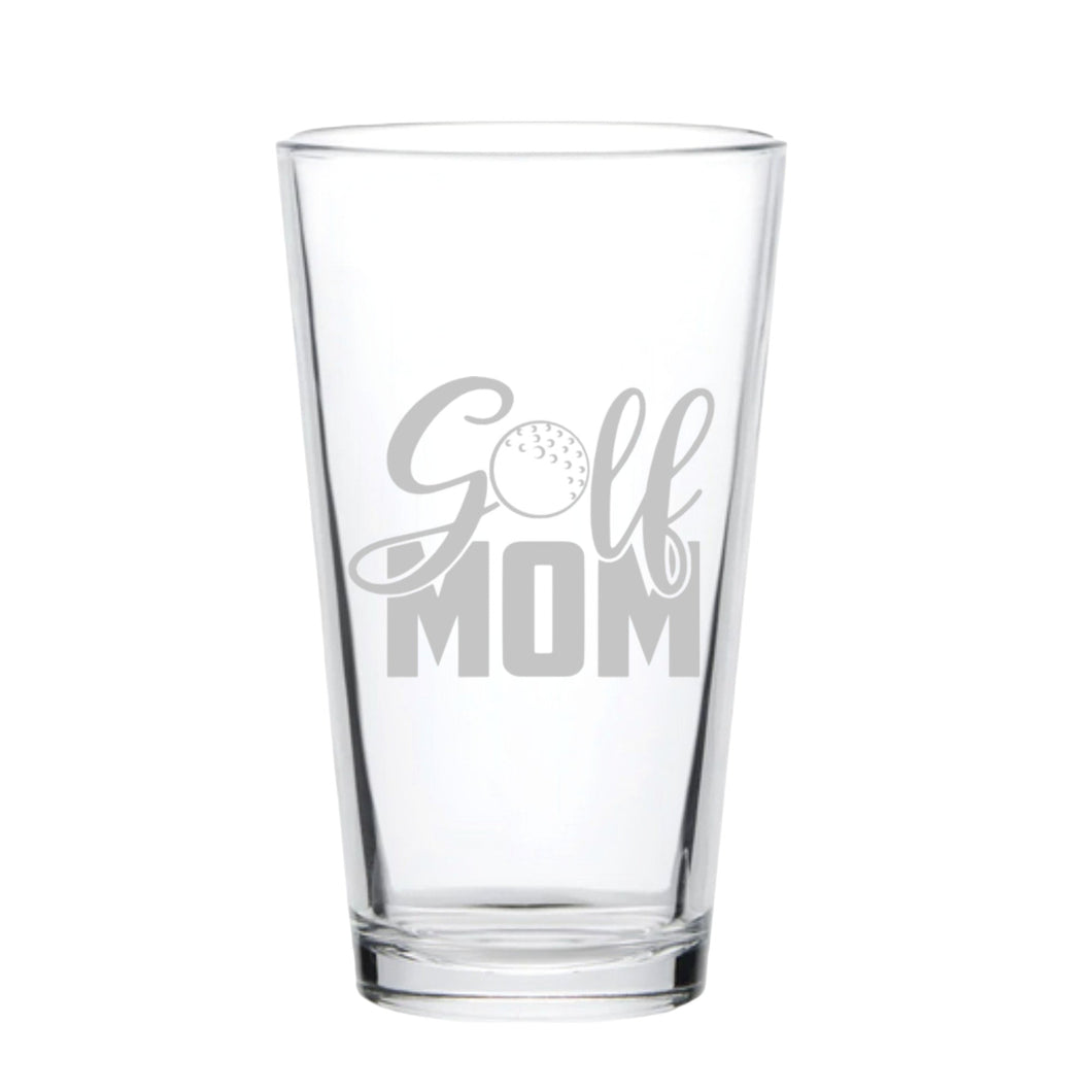 16oz Beer Mug - Golf Mom