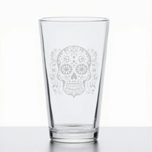 Load image into Gallery viewer, 16oz Beer Mug - Sugar Skull - Day of the Dead