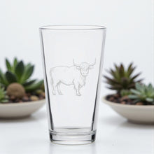 Load image into Gallery viewer, 16oz Beer Mug - Highland Cow