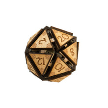 Load image into Gallery viewer, Crafts - 20 Sided Dice - Art Kit - RAW Wood 1.5"x1.5"