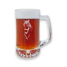 Load image into Gallery viewer, 25oz Beer mug with handle - My Horse