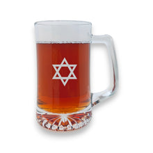 Load image into Gallery viewer, 25oz Beer mug with handle - Star of David