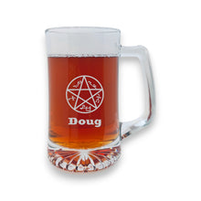 Load image into Gallery viewer, 25oz Beer mug with handle - PERSONALIZED - Demon Trap