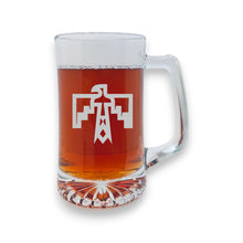 Load image into Gallery viewer, 25oz Beer mug with handle - Thunderbird native american