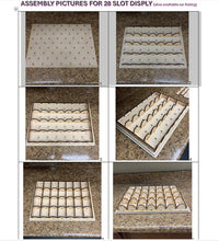Load image into Gallery viewer, 28 Slot Miniature Display Kit for Collectibles (Assembly Required)