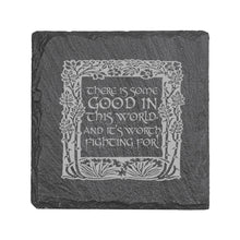 Load image into Gallery viewer, Coaster - Slate - Fantasy Quotes - SET OF 6