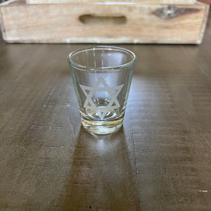 2oz Star of David Shotglass