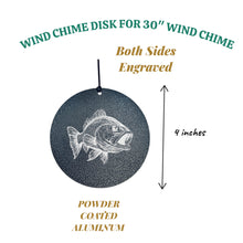 Load image into Gallery viewer, Wind Chime - Bass Fish - Black powder coated