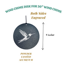 Load image into Gallery viewer, Wind Chime - Hummingbird - Black powder coated