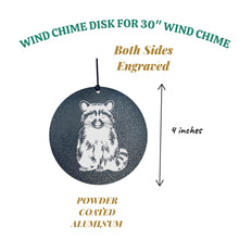 Load image into Gallery viewer, Wind Chime - Raccoon - Black powder coated
