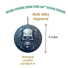 Load image into Gallery viewer, Wind Chime - Skull14 - Black powder coated