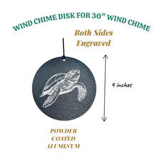 Load image into Gallery viewer, Wind Chime - Sea Turtle - Black powder coated