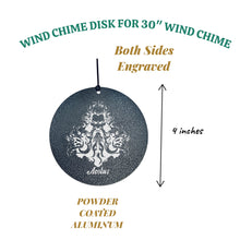 Load image into Gallery viewer, Wind Chime - Aeolus God of Wind - Black powder coated
