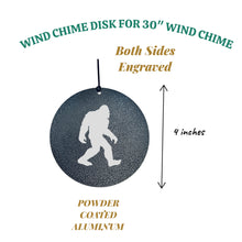 Load image into Gallery viewer, Wind Chime - Bigfoot Sasquatch - Black powder coated