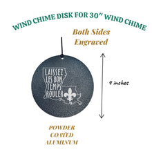 Load image into Gallery viewer, Wind Chime - Laissez les bons temps rouler - Black powder coated