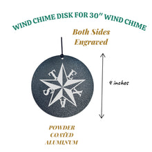 Load image into Gallery viewer, Wind Chime - Texas Lonestar - Black powder coated