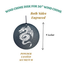 Load image into Gallery viewer, Wind Chime - Flying Dragon - Black powder coated
