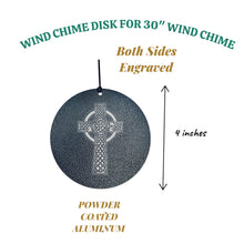 Load image into Gallery viewer, Wind Chime - Celtic Cross - Black powder coated