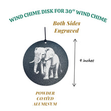 Load image into Gallery viewer, Wind Chime - Elephant - Black powder coated
