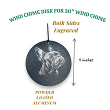Load image into Gallery viewer, Wind Chime - French Bulldog  - Black powder coated