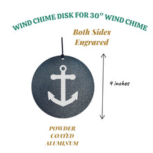 Load image into Gallery viewer, Wind Chime - Anchor - Black powder coated