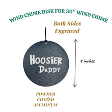 Load image into Gallery viewer, Wind Chime - Hoosier Daddy - Black powder coated