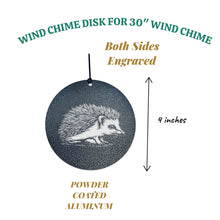 Load image into Gallery viewer, Wind Chime - Hedgehog - Black powder coated