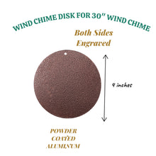 Load image into Gallery viewer, Wind Chime - Rose - PERSONALIZED - powder coated