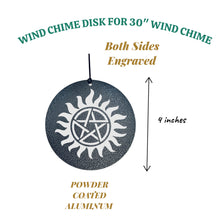 Load image into Gallery viewer, Wind Chime - Fan Art - Anti Possession Demon Trap  - Black powder coated