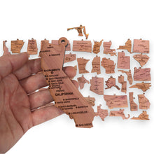 Load image into Gallery viewer, Ornaments - CUSTOM All 50 States with Cities